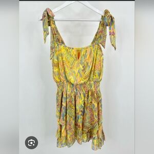 Ramy Brook Floral Yellow and Pink Women's Dress